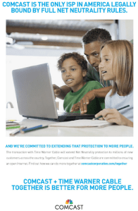 Comcast pro merger ad